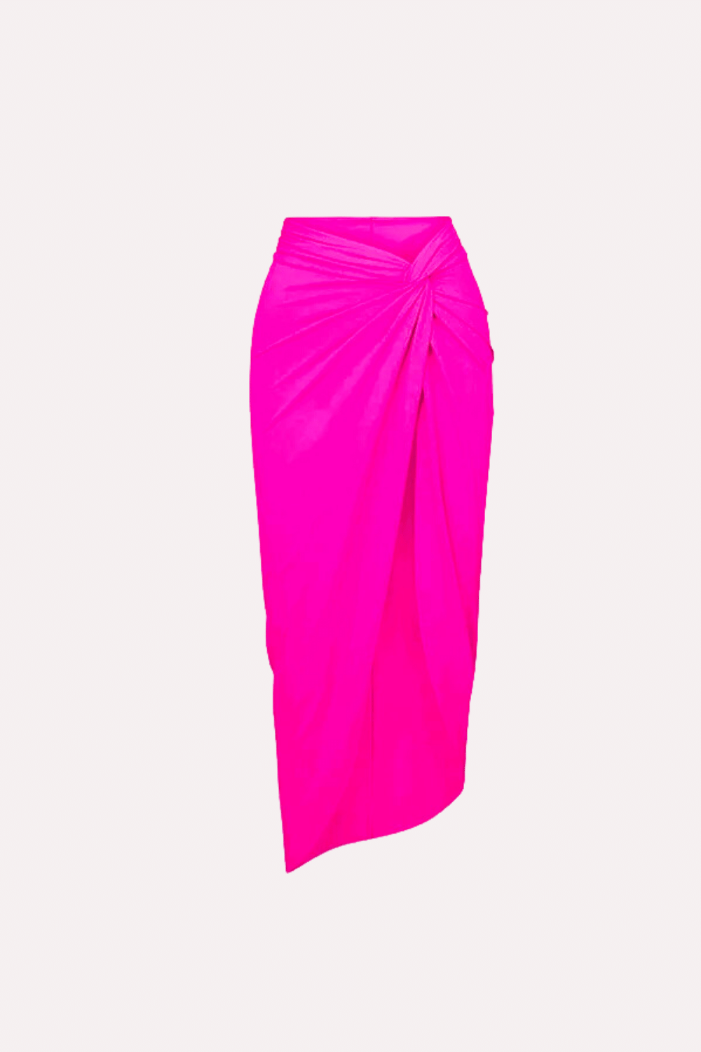 Bas Maillot de Bain Stylé Fuchsia Vibrant | # Paréo d'été avec un design de nœud élégant sur fond blanc de BREEZEBEEZ.