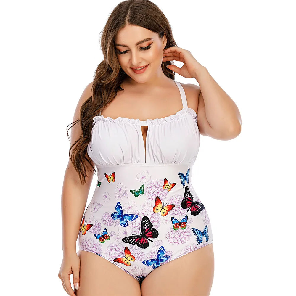 Maillots de Bain 1 Pièce Imprimés Floraux