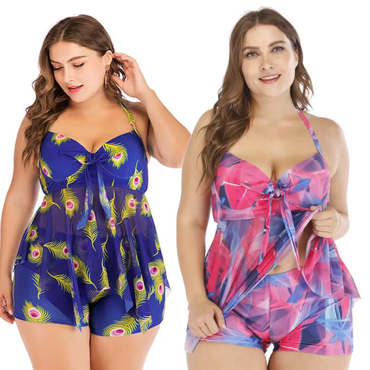 Ensemble Tankini 2 Pièces | Grande Taille 4XL