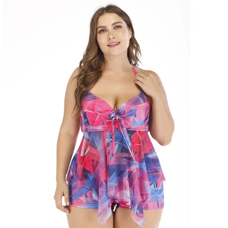 Ensemble Tankini 2 Pièces | Grande Taille 4XL