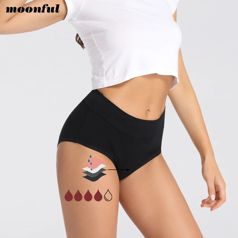 Culotte Noire Menstruelle en Bambou