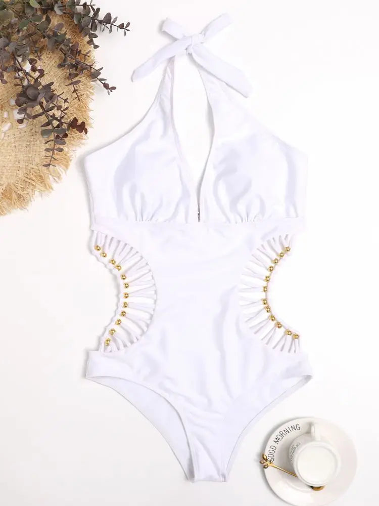 Maillot de Bain 1 Pièce Blanc 2024