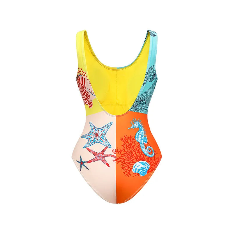 Maillot de bain 1 pièce imprimé & 2