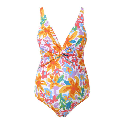 Maillot de Bain Orange Femme Enceinte 1 Pièce - BREEZE BEEZ