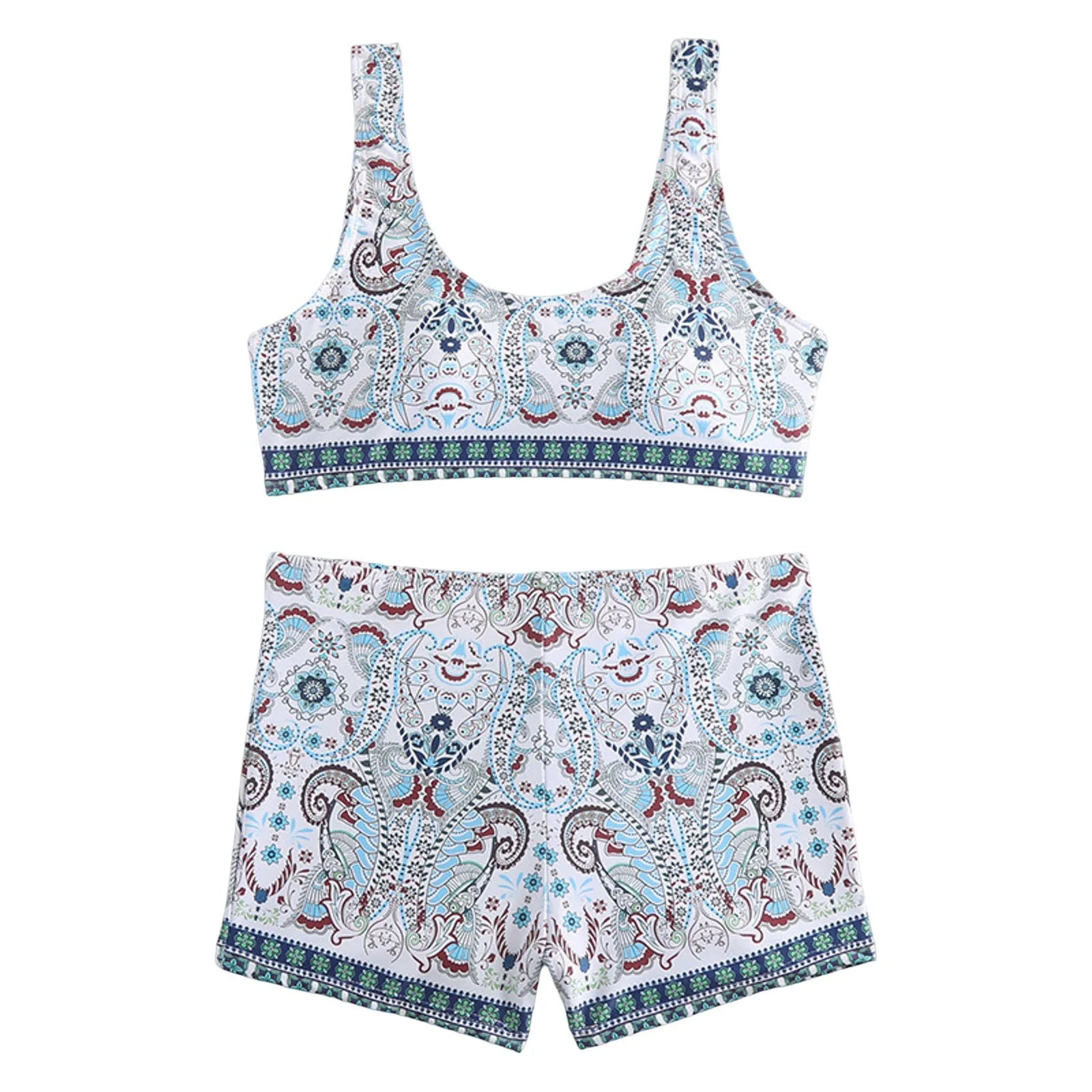 Ensemble de Maillot de Bain Bleu 2 Pièces | Brésilienne sur un fond blanc, conçue pour toutes les morphologies par BREEZE BEEZ.