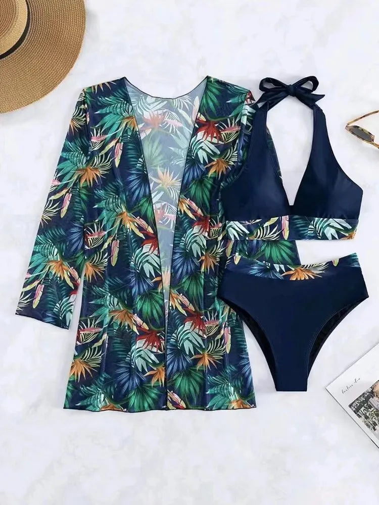 Ensemble de Bikini à Imprimé Floral