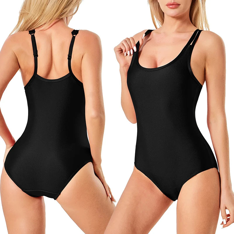 Maillot de Bain Menstruel Noir | 1 Pièce