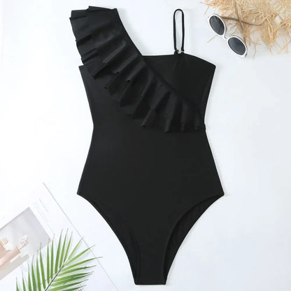 Maillot de Bain Bretelle 1 Epaule 1 Pièce