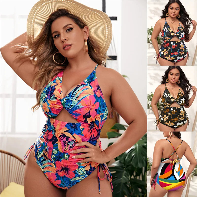 Maillot de bain grande taille imprimé floral