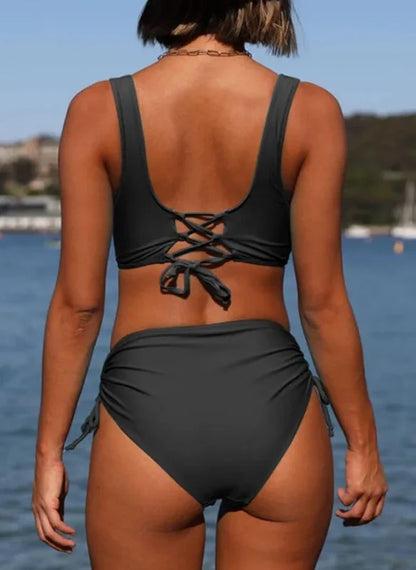 Maillot de Bain à Bretelles Torsadé